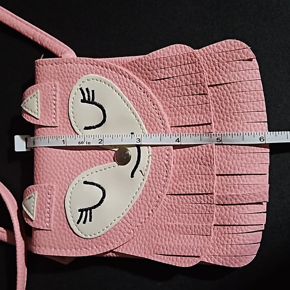 Novelty 🎁 Pink & White Fox Crossbody Bag. - Picture 8 of 11